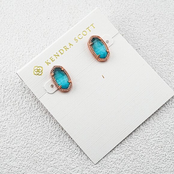 Kendra Scott Jewelry - Kendra Scott Teal Crystal Stud Earrings